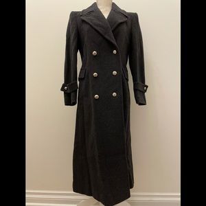 Vintage- Women’s Long coat. Charcoal gray